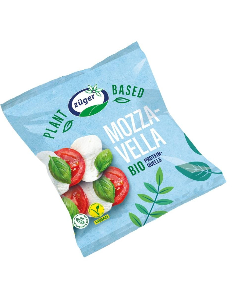 MozzaVella vegană, Zuger, ECO, 125g (fără gluten)
