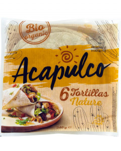 Tortillia Wraps, naturala, Acapulco, ECO, 240g