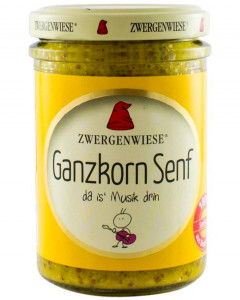 Mustar cu seminte de mustar intregi, Zwergenwiese, ECO, 160ml