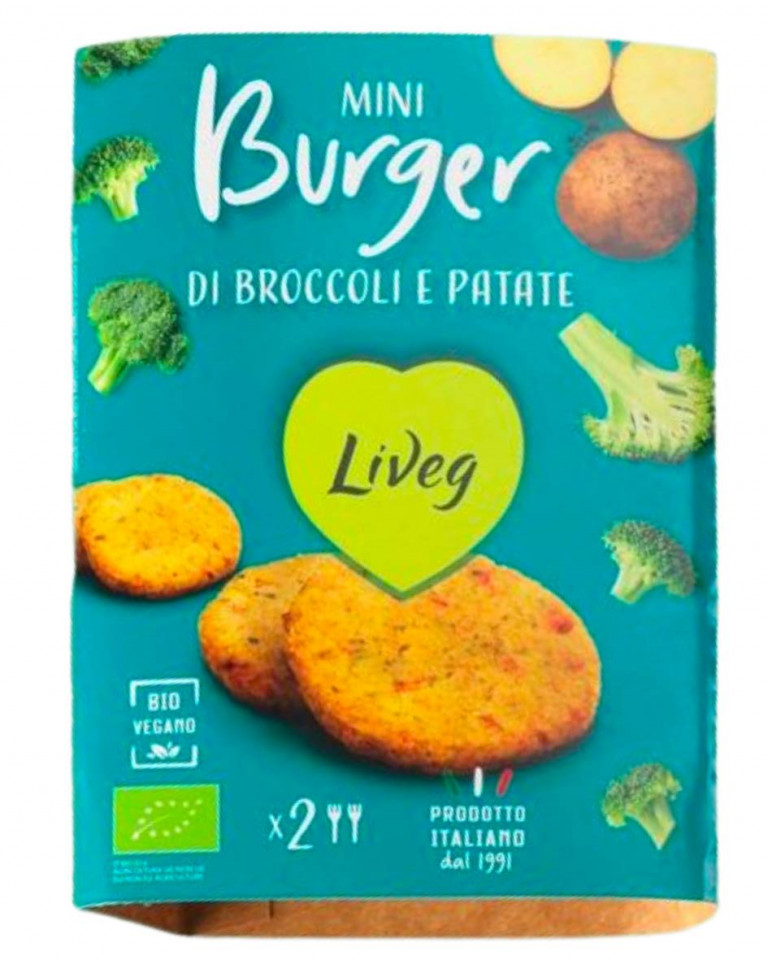Mini Burger cu broccoli si cartofi, ECO, 160g