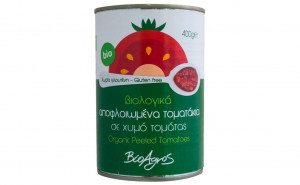 Rosii decojite in suc de rosii, BioAgros, ECO, 400g (fara gluten)