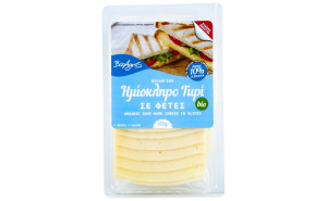 Brânză feliată semi-tare cu conținut redus de grăsimi 10%, BioAgros, ECO, 150g