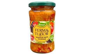 Salata de legume cu vinete, Ferma Tudor, 340g
