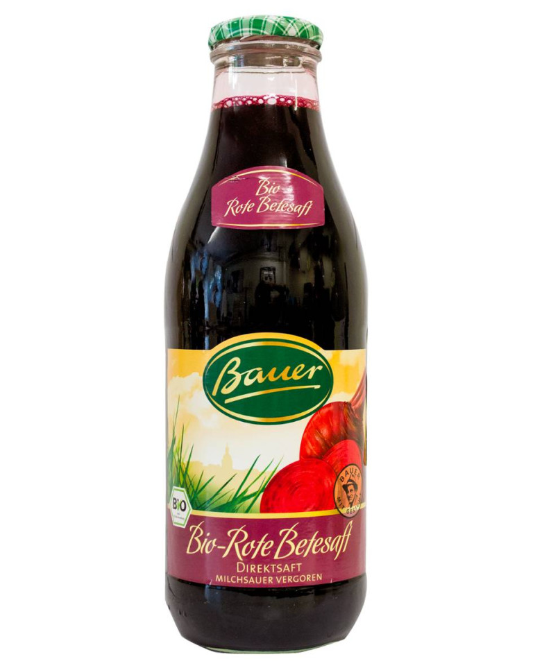 Suc de sfecla rosie, Bauer, ECO, 980mL (fara zahar)