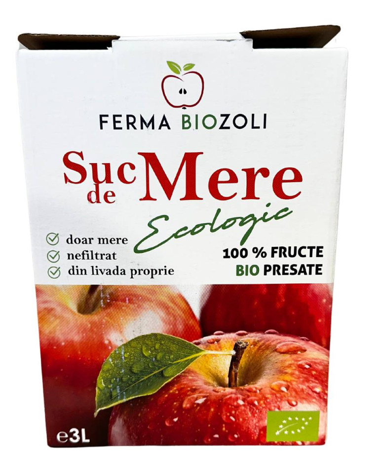 Suc de mere, BioZoli, ECO, 3l
